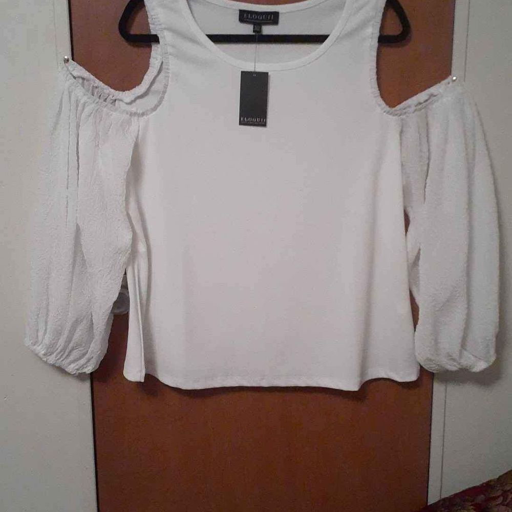 Eloquii Plus Cold Shoulder Top